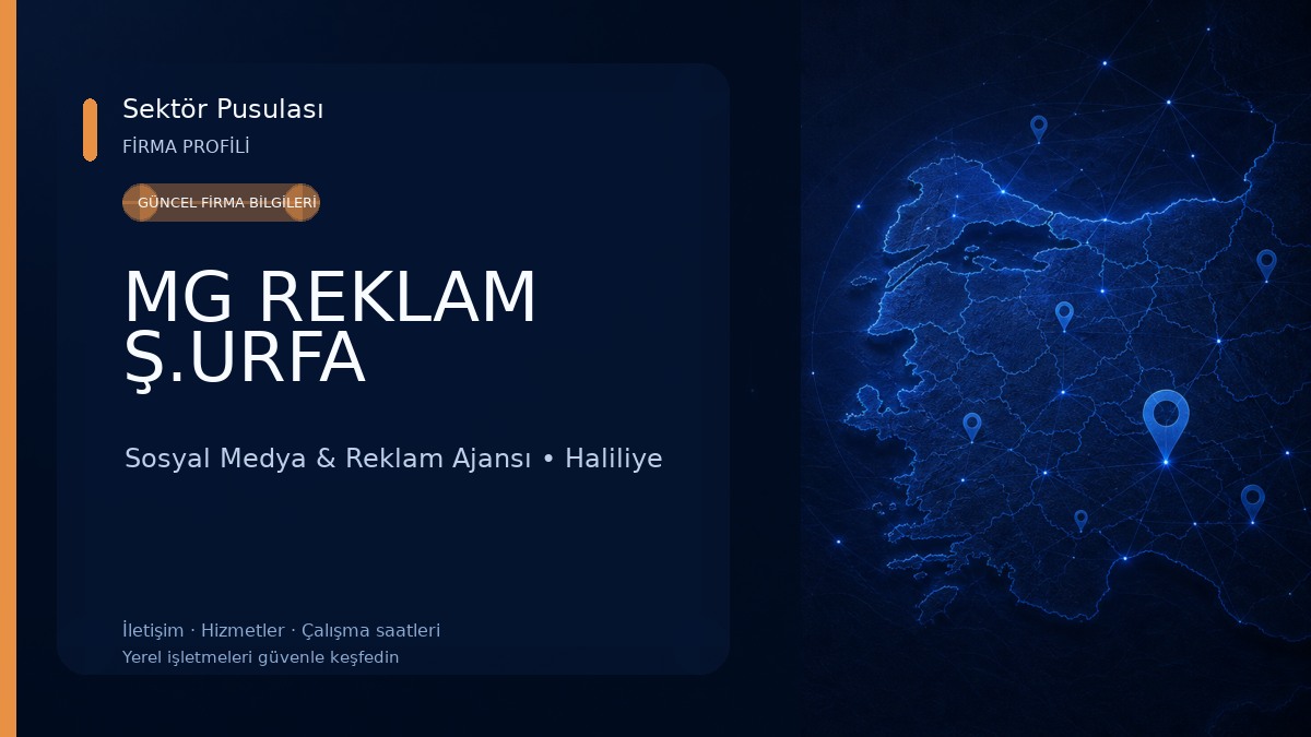 MG REKLAM Ş.URFA Sosyal Medya & Reklam Ajansı