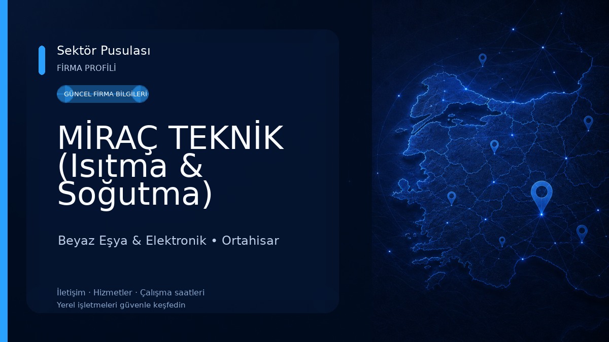 MİRAÇ TEKNİK (Isıtma & Soğutma) Beyaz Eşya & Elektronik