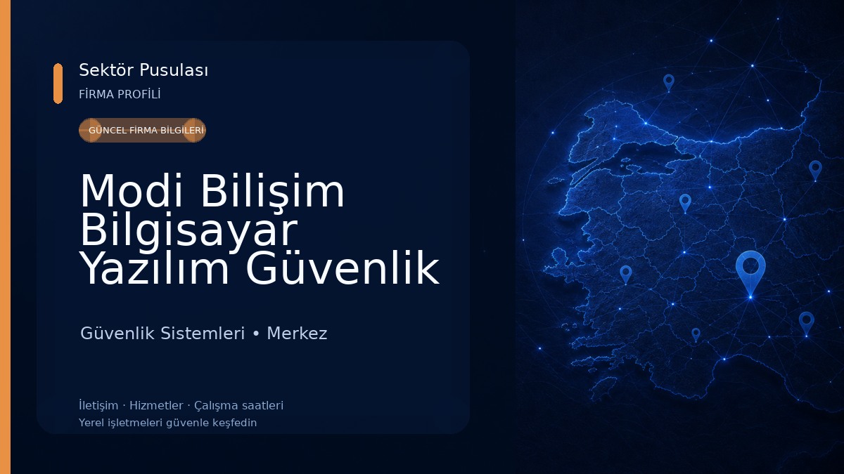 Modi Bilişim Bilgisayar Yazılım Güvenlik Sistemleri ve Tartı Aletleri 