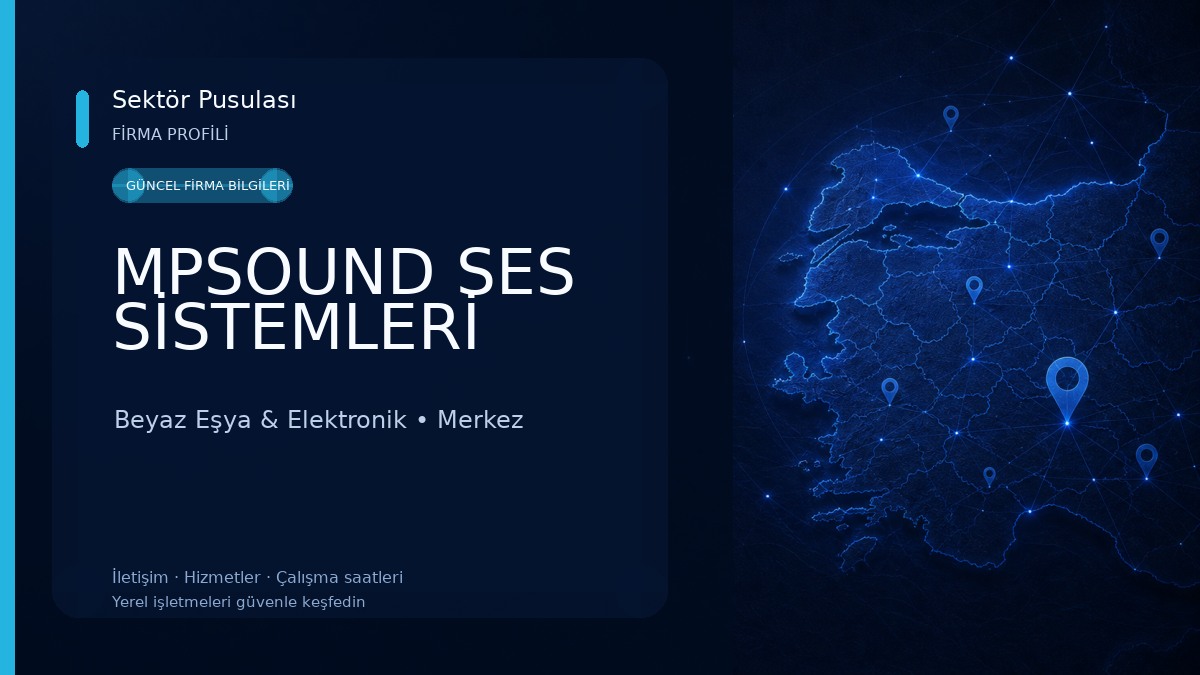 MPSOUND SES SİSTEMLERİ Beyaz Eşya & Elektronik