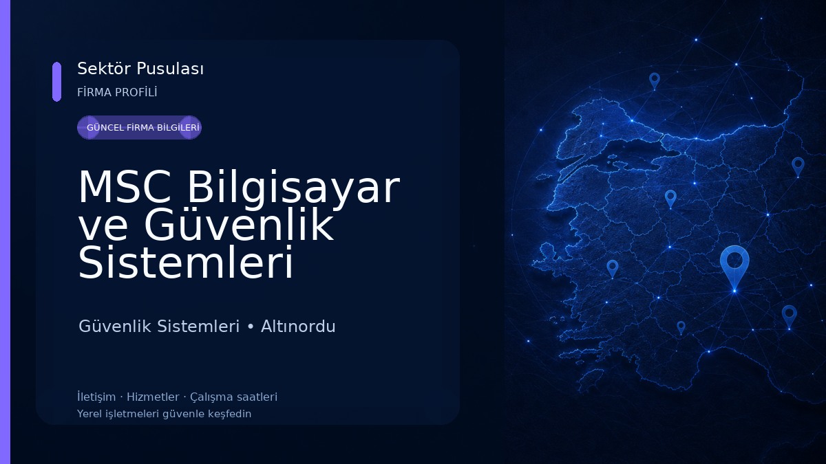 MSC Bilgisayar ve Güvenlik Sistemleri Güvenlik Sistemleri
