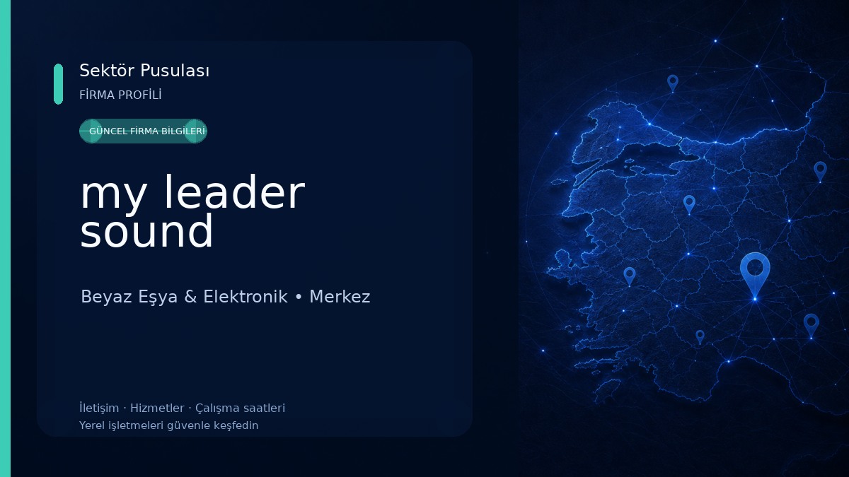 my leader sound Beyaz Eşya & Elektronik