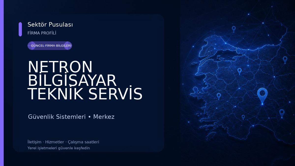 NETRON BİLGİSAYAR TEKNİK SERVİS Güvenlik Sistemleri