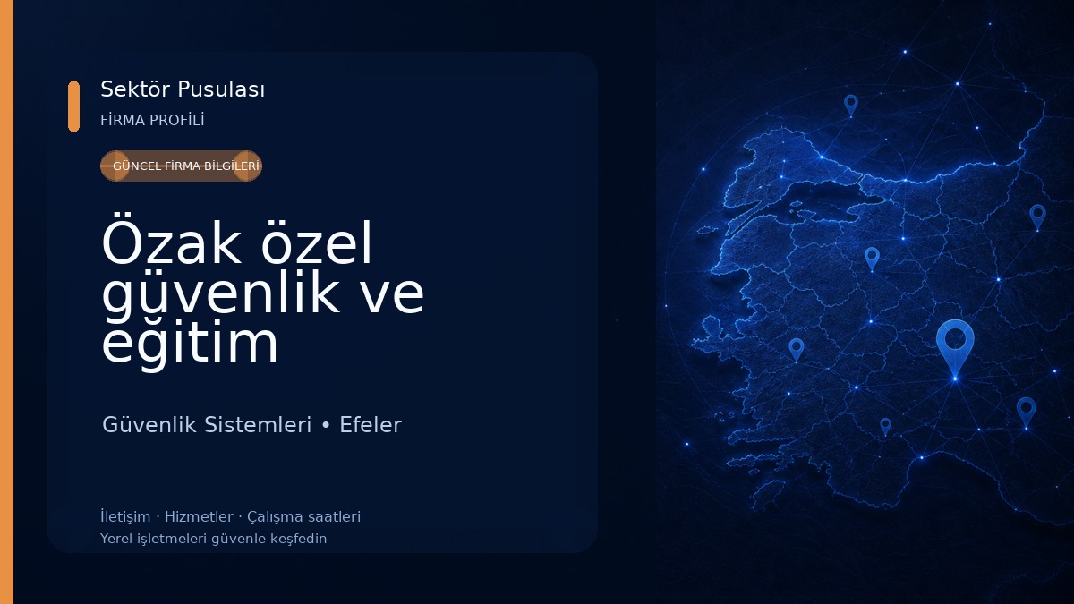Özak özel güvenlik ve eğitim hizmetleri ltd.şti Güvenlik Sistemleri