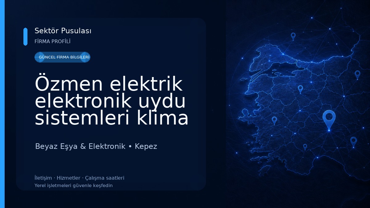 Özmen elektrik elektronik uydu sistemleri klima beyaz eşya Beyaz Eşya & Elektronik
