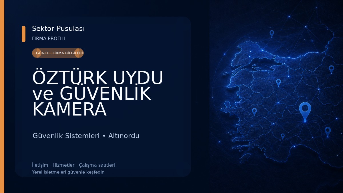 ÖZTÜRK UYDU ve GÜVENLİK KAMERA SİSTEMLERİ & ORDU ARVENTO YETKİLİ SERVİS Güvenlik Sistemleri