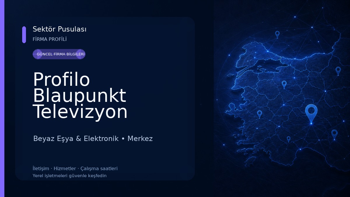 Profilo Blaupunkt Televizyon Servisi Genç&Yunus Elektronik 
