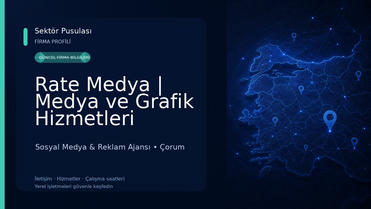 Rate Medya | Medya ve Grafik Hizmetleri 