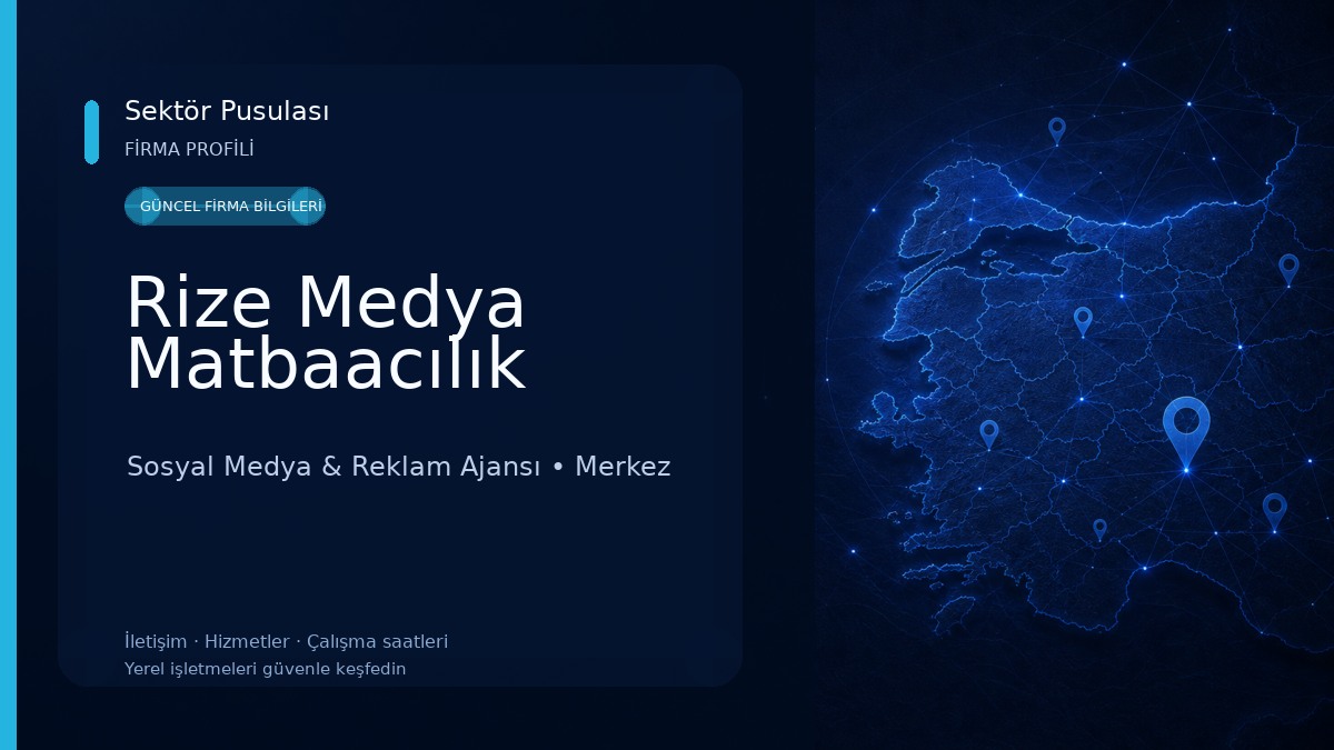 Rize Medya Matbaacılık Sosyal Medya & Reklam Ajansı
