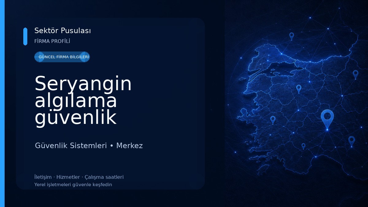 Seryangin algılama güvenlik sistemleri ve söndürme sistemleri 