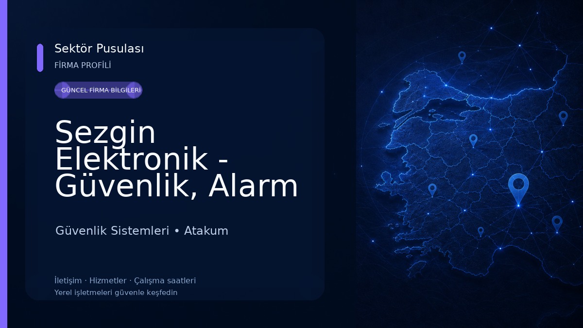 Sezgin Elektronik - Güvenlik, Alarm ve Ses Sistemleri - Samsun