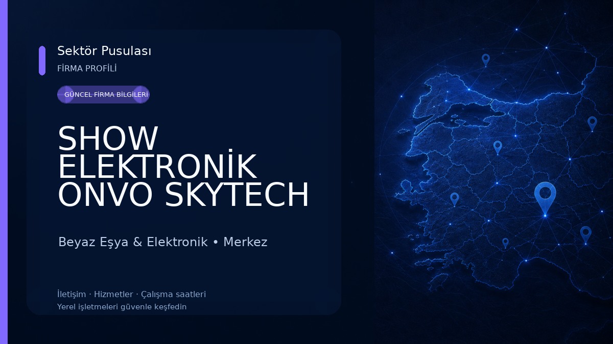 SHOW ELEKTRONİK ONVO SKYTECH STRONG TİVİ YETKİLİ SERVİSİ Beyaz Eşya & Elektronik