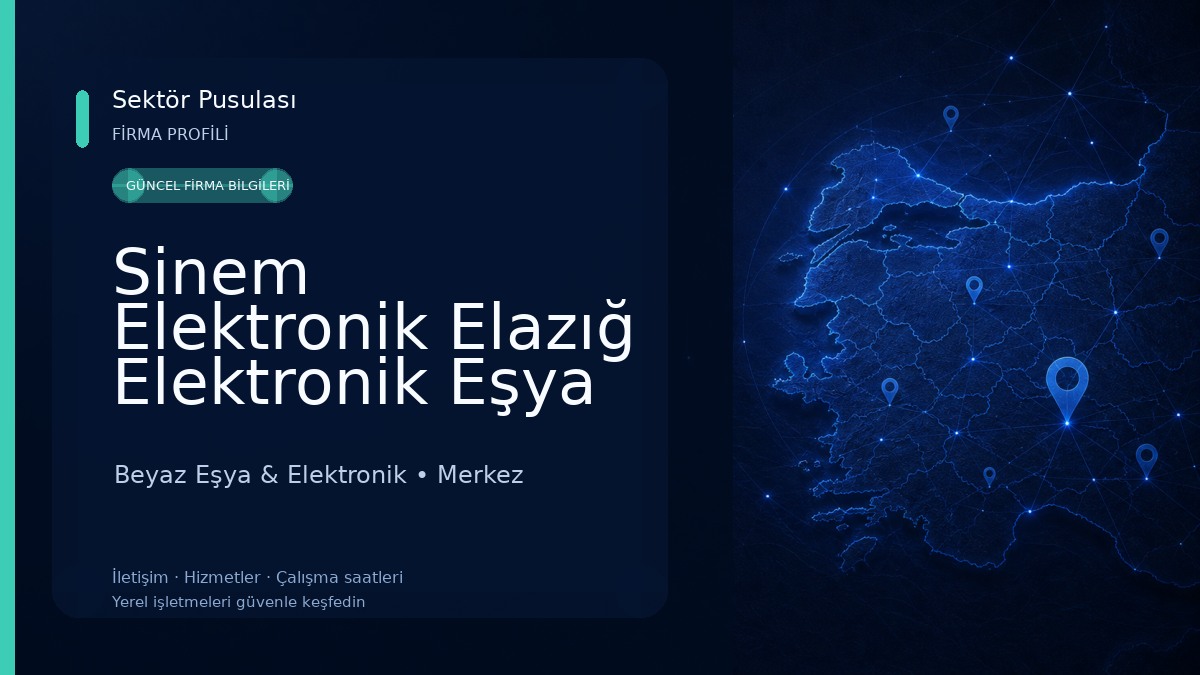 Sinem Elektronik Elazığ Elektronik Eşya Tamirat