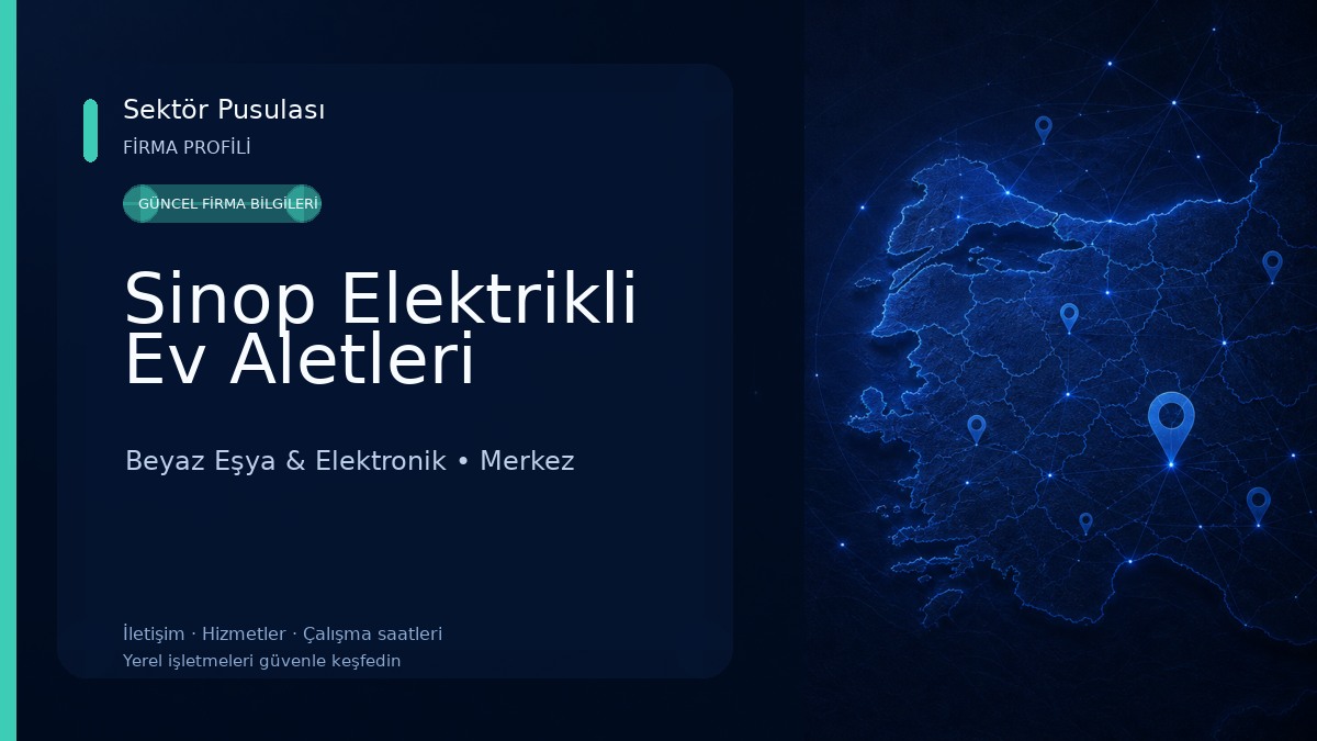 Sinop Elektrikli Ev Aletleri Beyaz Eşya & Elektronik