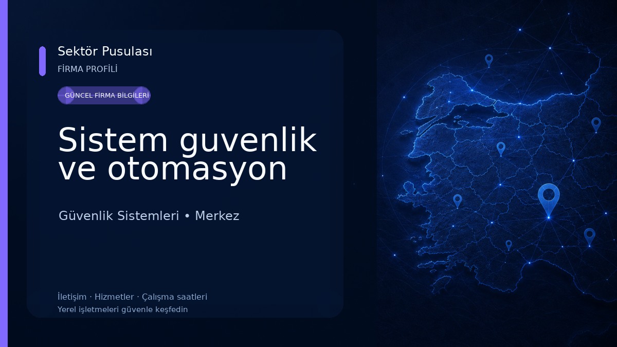 Sistem guvenlik ve otomasyon Güvenlik Sistemleri