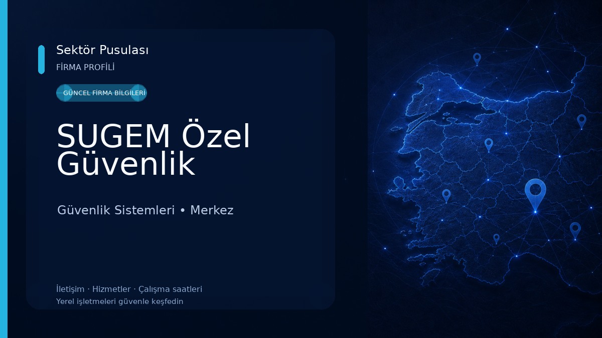 SUGEM Özel Güvenlik Güvenlik Sistemleri