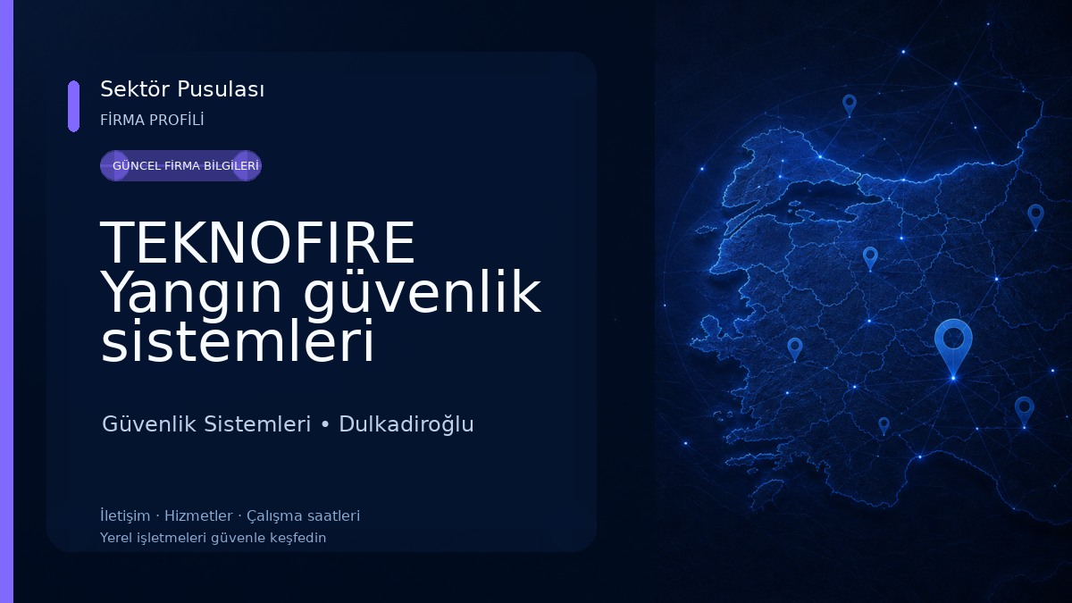 TEKNOFIRE Yangın güvenlik sistemleri Güvenlik Sistemleri