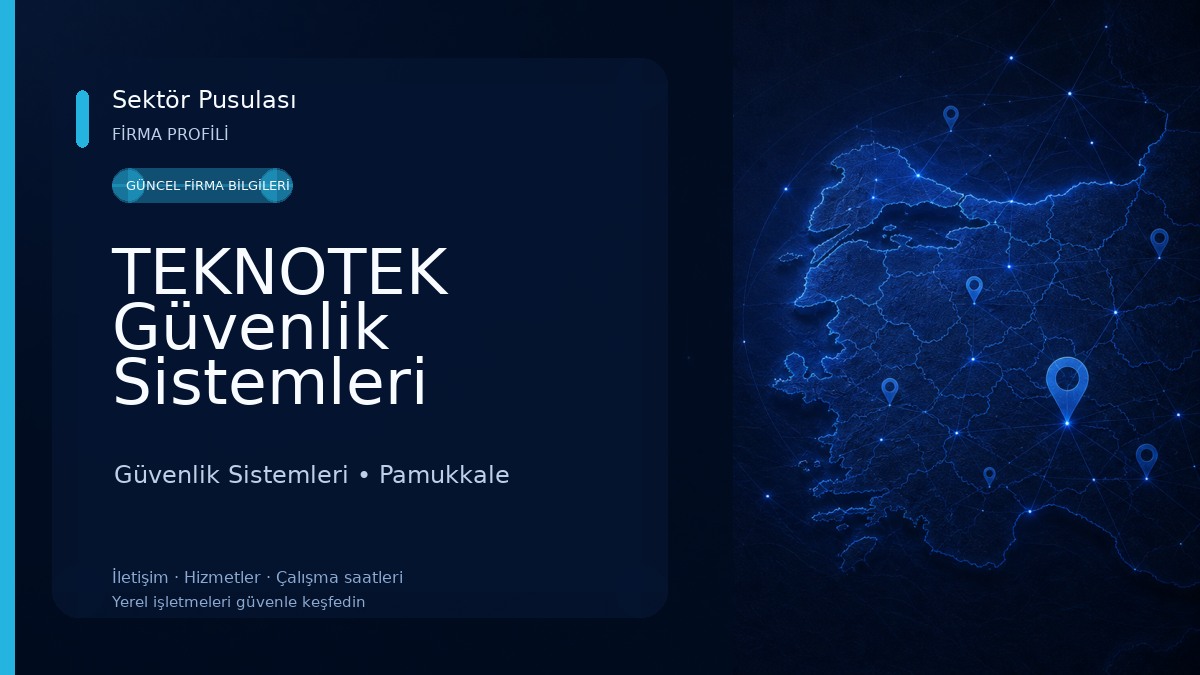 TEKNOTEK Güvenlik Sistemleri Güvenlik Sistemleri