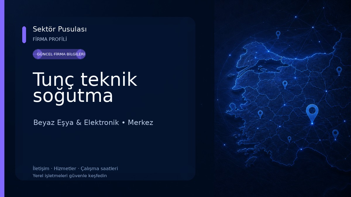 Tunç teknik soğutma Beyaz Eşya & Elektronik