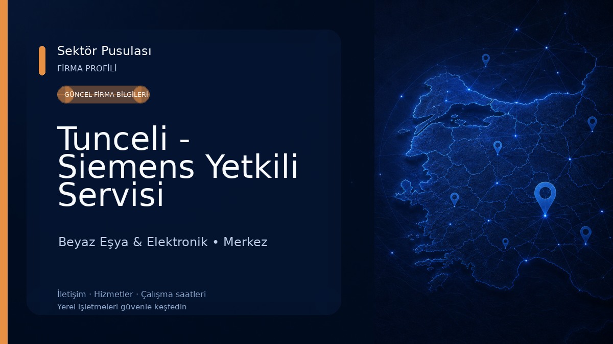 Tunceli - Siemens Yetkili Servisi Beyaz Eşya & Elektronik