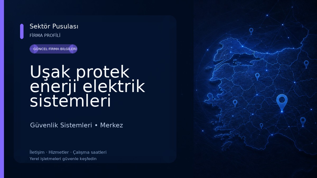 Uşak protek enerji elektrik sistemleri 