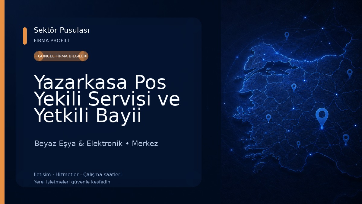 Yazarkasa Pos Yekili Servisi ve Yetkili Bayii Hugin - Paygo - inPos YÜKERİ ELEKTRONİK NEVSEHİR Beyaz Eşya & Elektronik