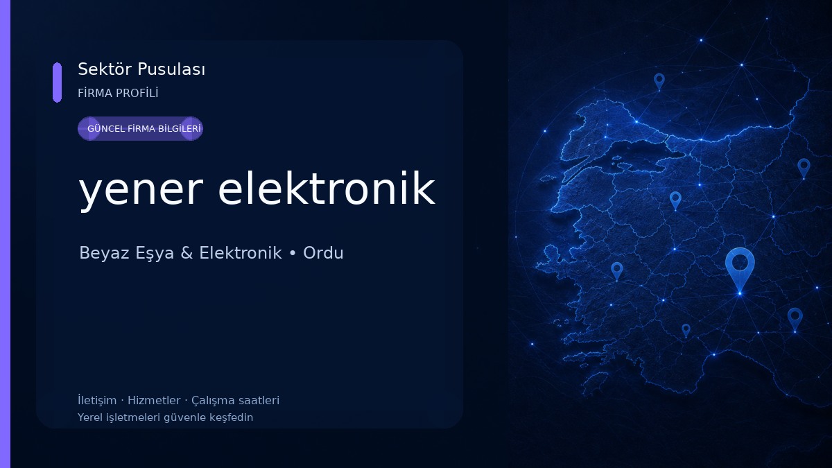 yener elektronik Beyaz Eşya & Elektronik
