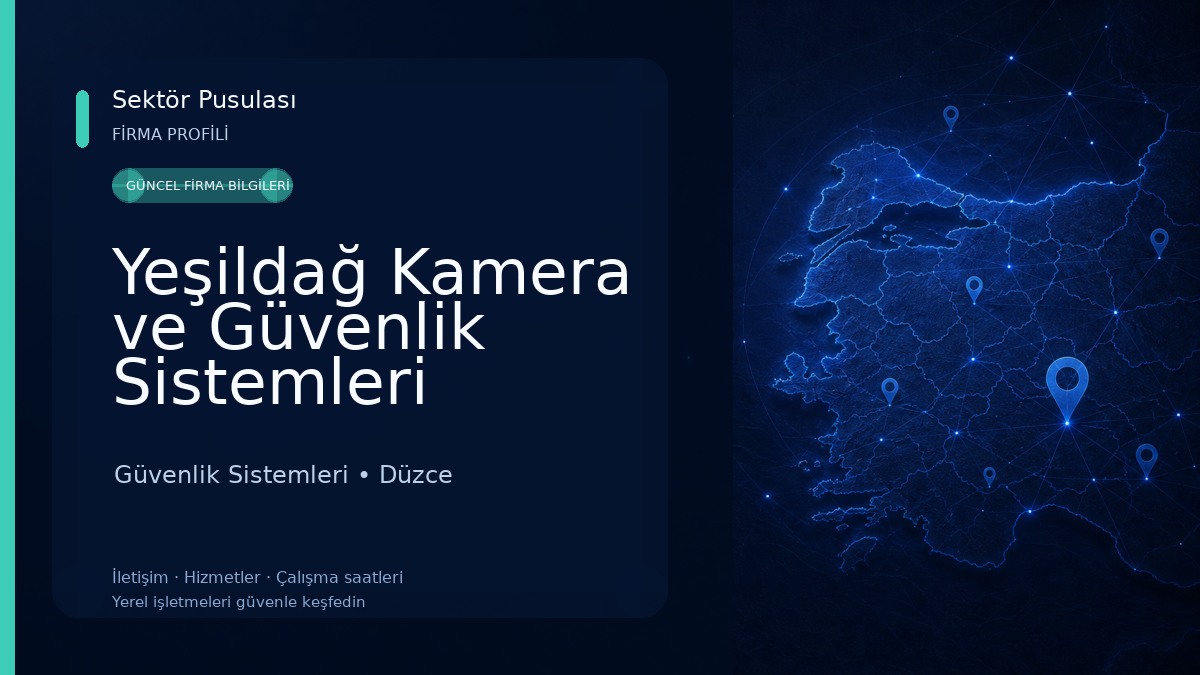 Yeşildağ Kamera ve Güvenlik Sistemleri Güvenlik Sistemleri
