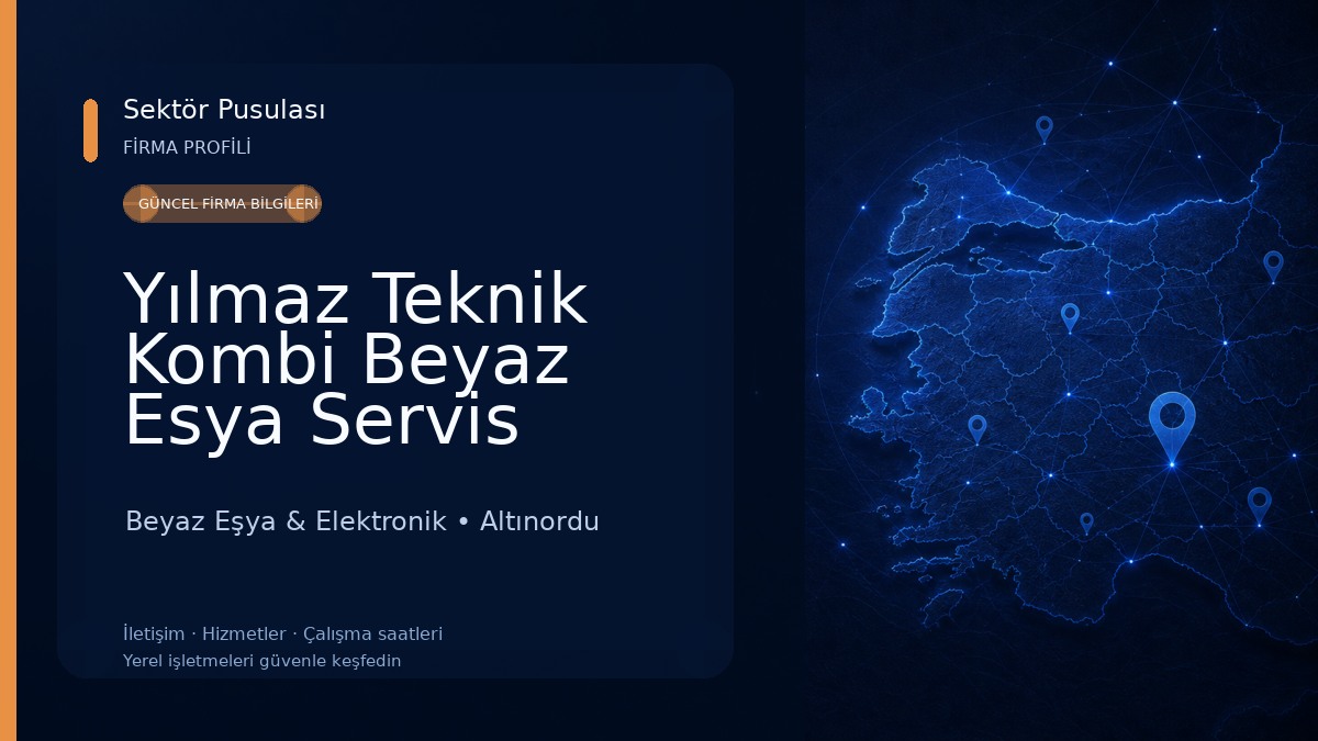 Yılmaz Teknik Kombi Beyaz Esya Servis Ordu Beyaz Eşya & Elektronik