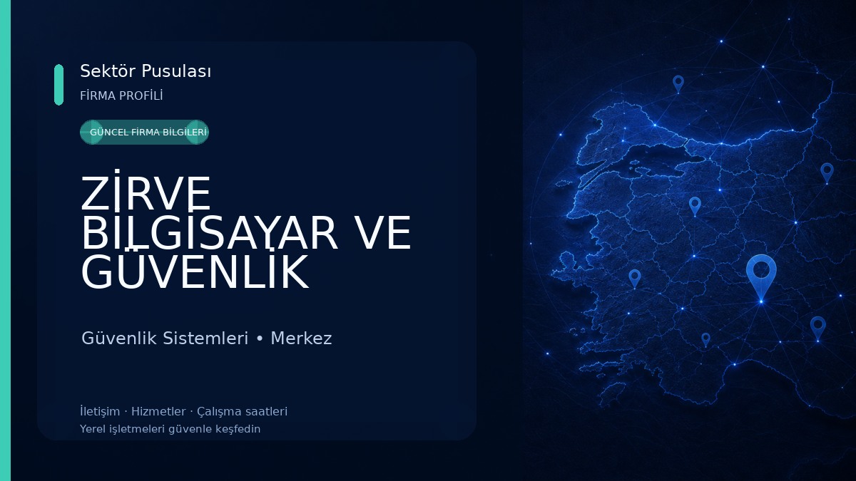 ZİRVE BİLGİSAYAR VE GÜVENLİK SİSTEMLERİ Güvenlik Sistemleri
